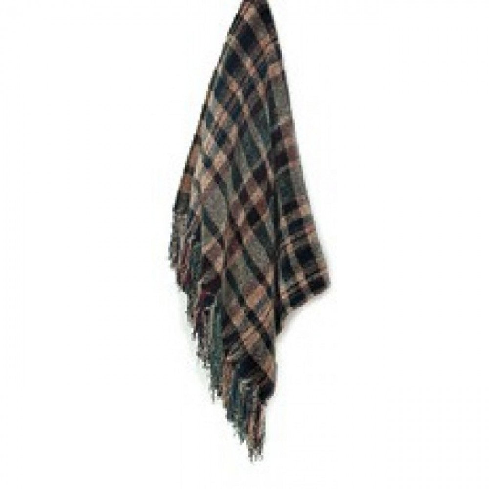 Army Check Pattern Chenille Throw