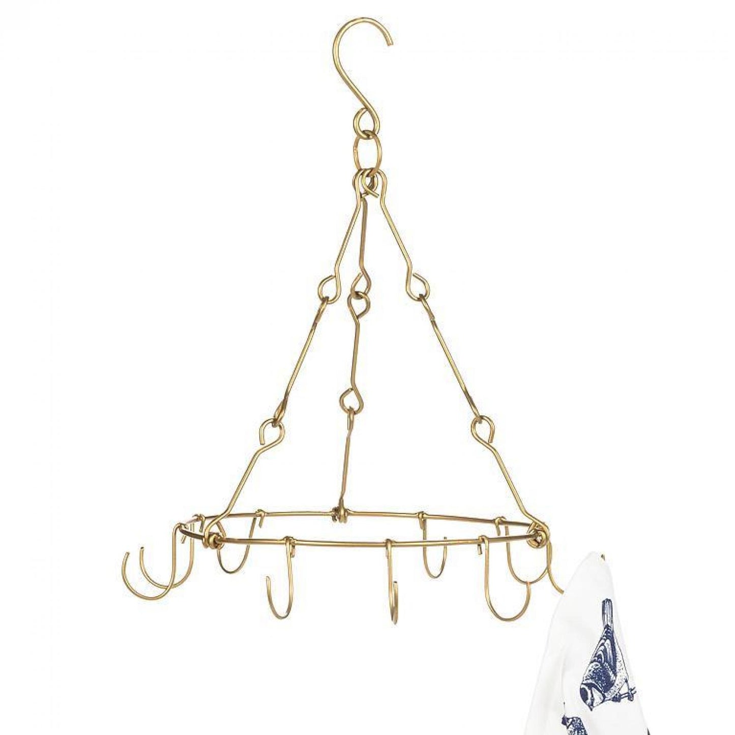 Round Ceiling Hanger With 9 Hooks Storage Holder