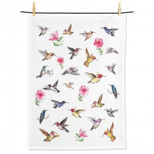 Set of 12 Allover Hummingbirds Tea Towel