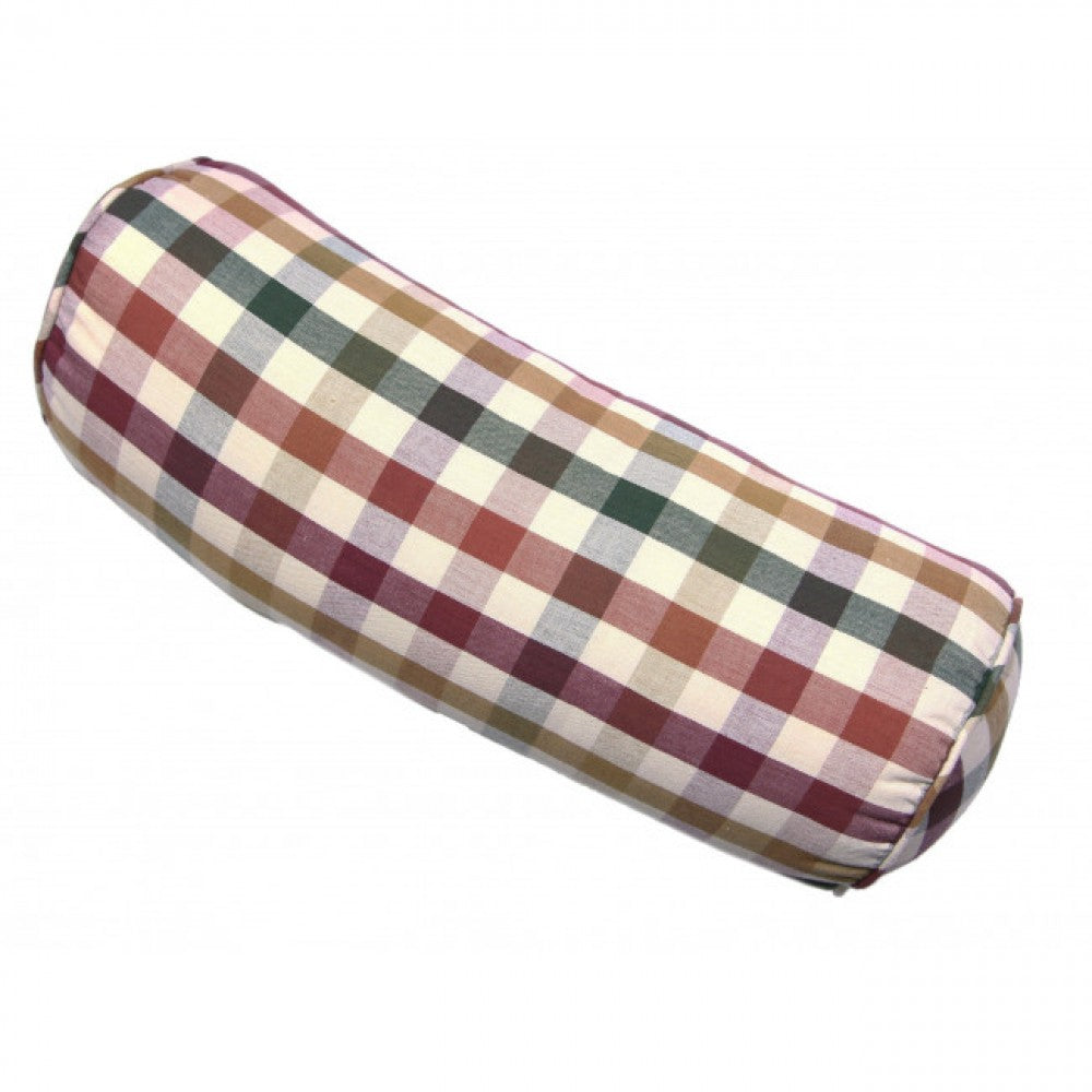 18x6" Cambridge Check Pattern Bolster Pillow