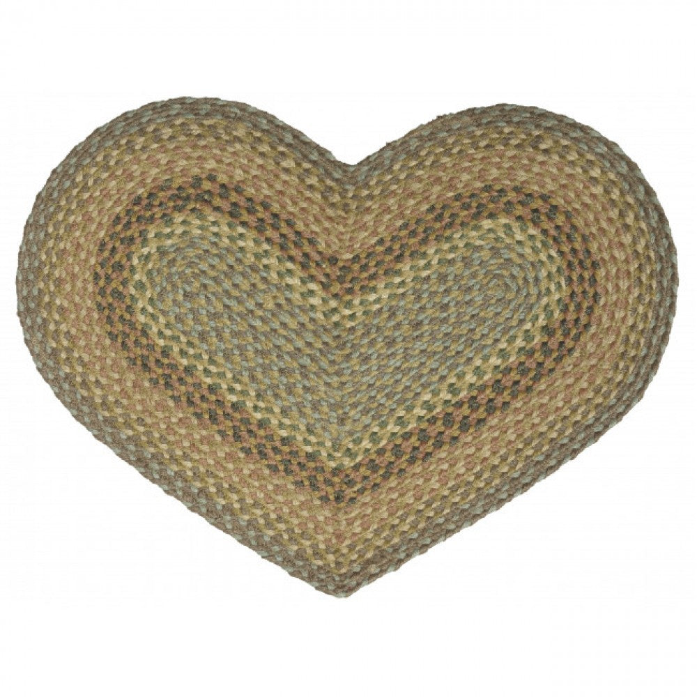 Heart Shaped Braided Mat