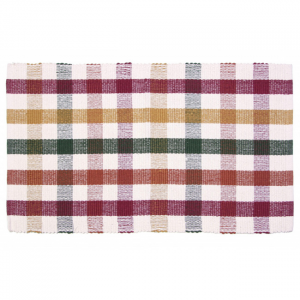22x34" Cambridge Check Pattern Rug