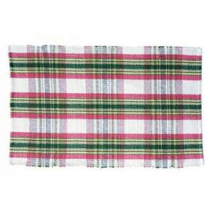 22x34" Summer Blush Check Pattern Rug