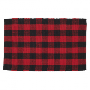 Black & Red Buffalo Check Rug