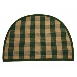 Beige & Green Check Pattern Sink Mat