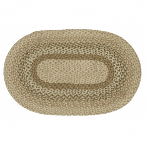 20x30oval" Beige Shades Braided Oval Rug