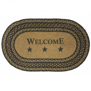 Braided Welcome Oval Rug