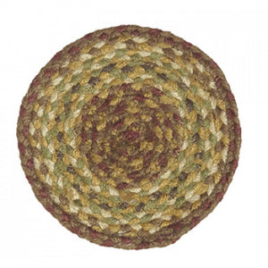 Browns With Green Braided Trivet