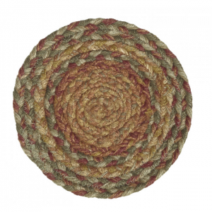 Greens And Browns Braided Trivet