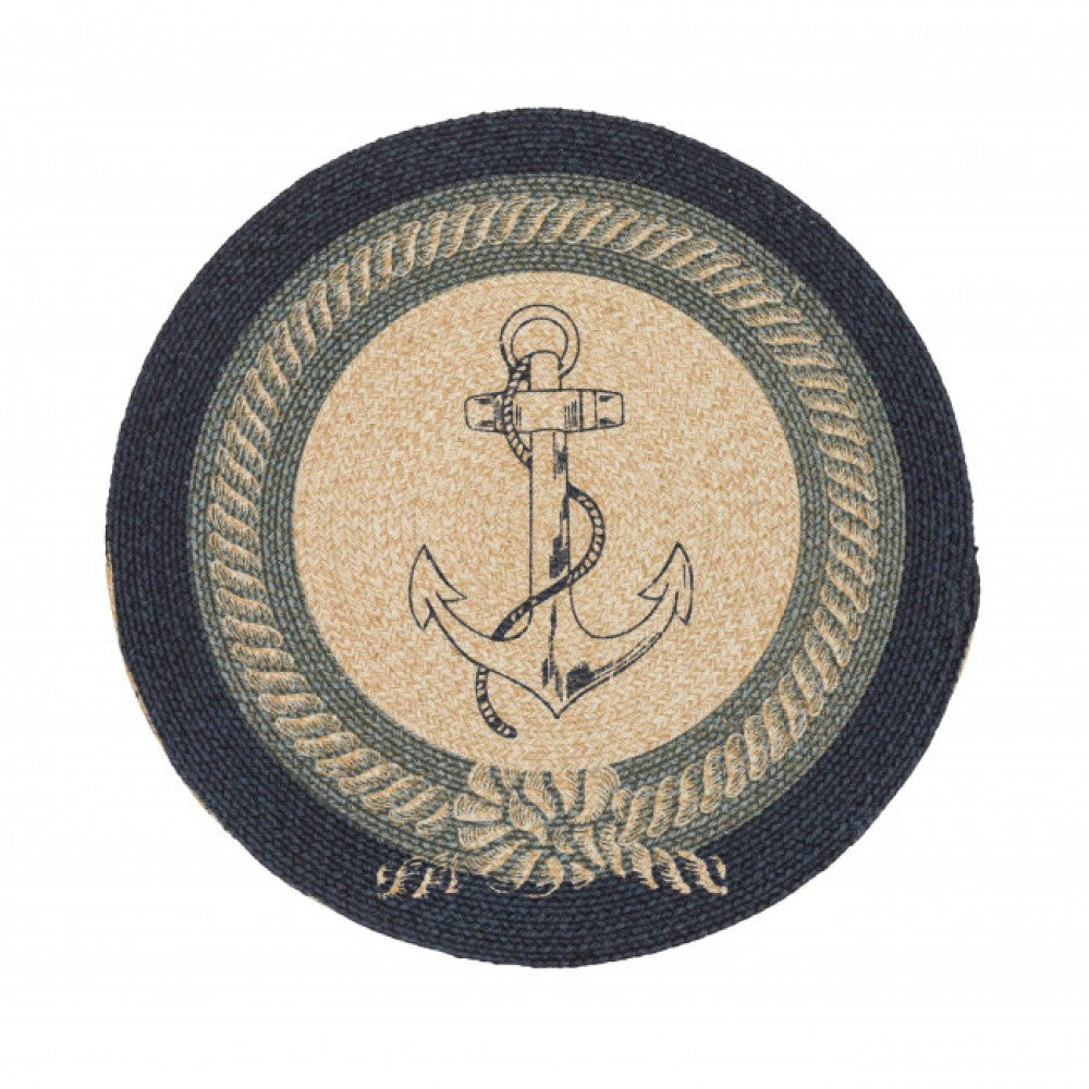 Braided Anchor Rug Jb133 Round Rug