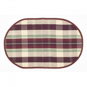 Alaska Oval Check Pattern Rug