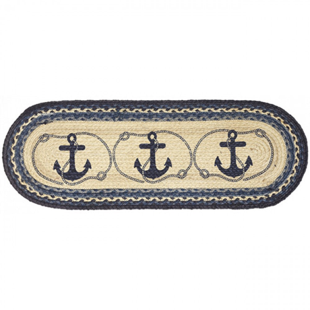 Braided With Anchor Patterns Stair Tread