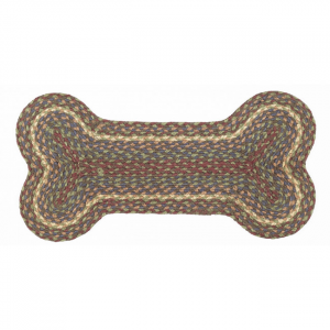 Dog Bone Shaped Braided Mat