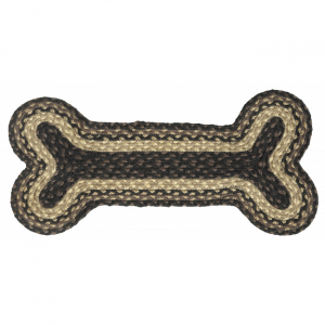 Braided Jute Dog Bone Shaped Mat