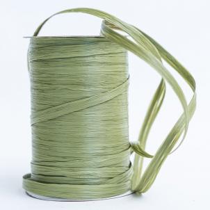 100Yds Wraphia Matte Olive Green Ribbon