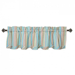 Seaside Stripes Rod Window Topper