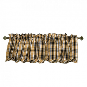 Black Haze Check Rod Window Topper