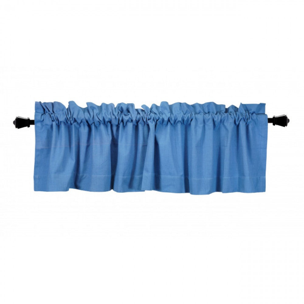 Blue Rod Window Topper