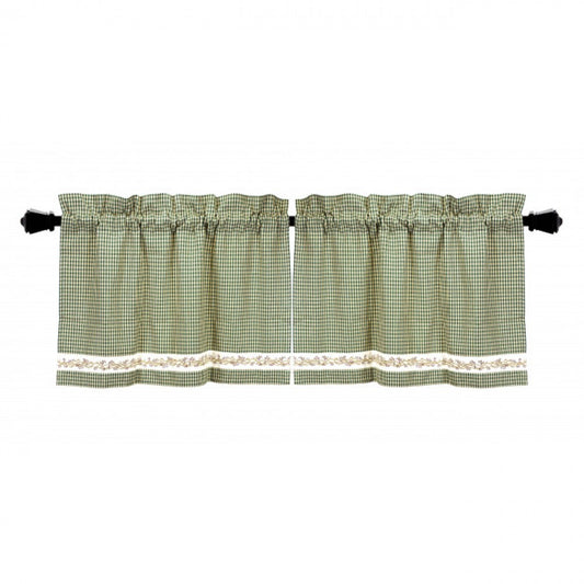 24x72" Window Tier Berryvine Green Window Topper