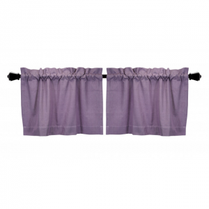 24x72" Window Tier Solid Purple Window Topper
