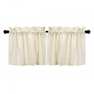 24x72" Window Tier Solid Natural Window Topper