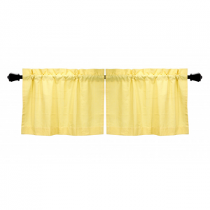 24x72" Window Tier Solid Yellow Window Topper