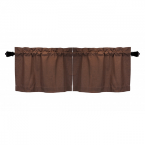 24x72" Window Tier Solid Chocolate Window Topper