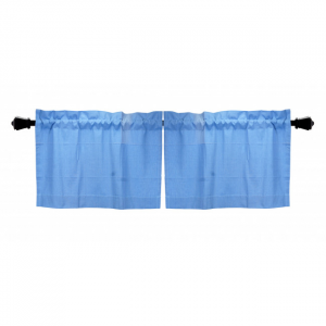 24x72" Window Tier Solid Blue Window Topper