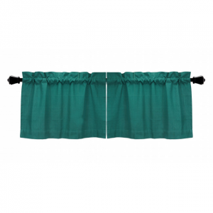 24x72" Window Tier Solid Hunter Green Window Topper