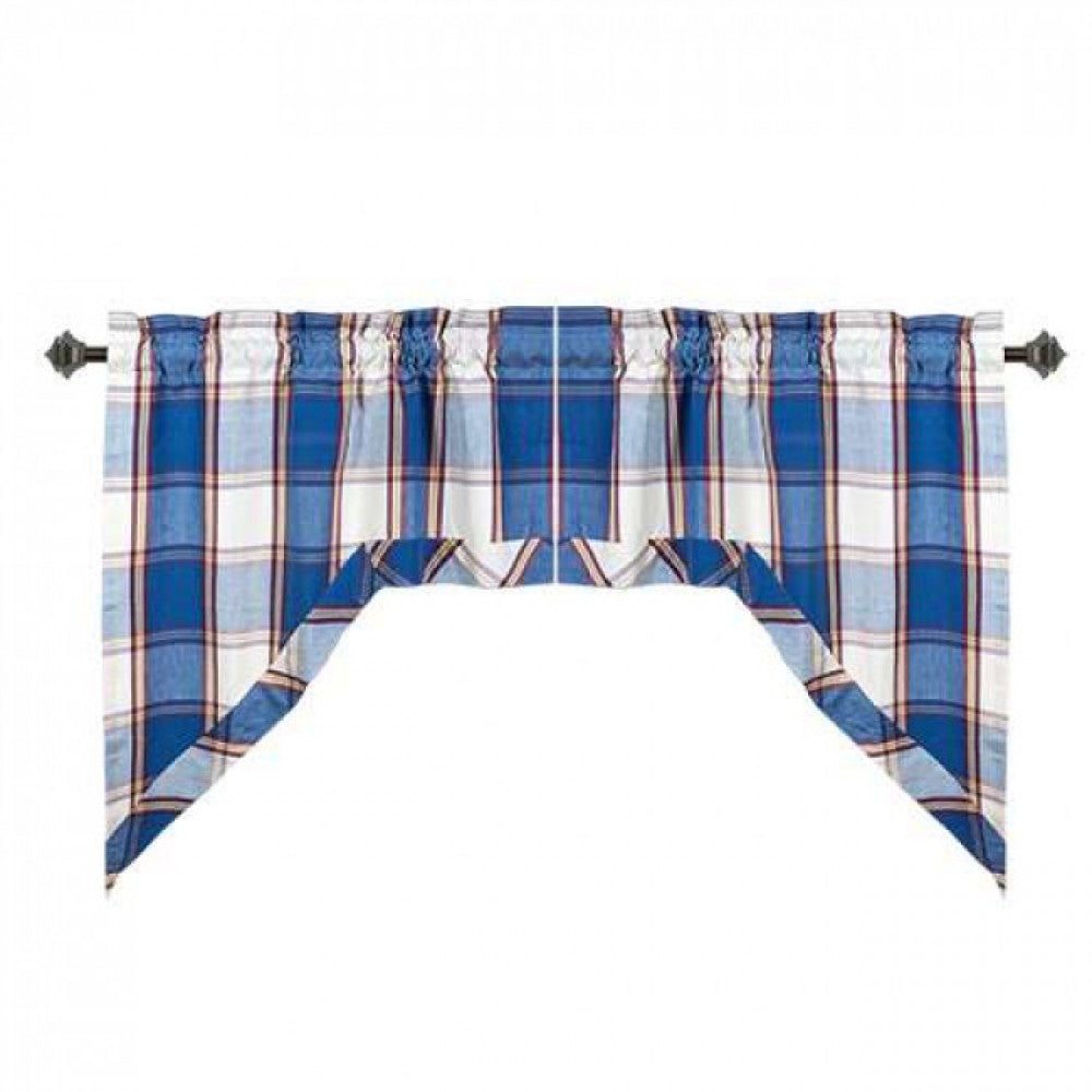 Sherwood Navy Check Pattern Swag Set