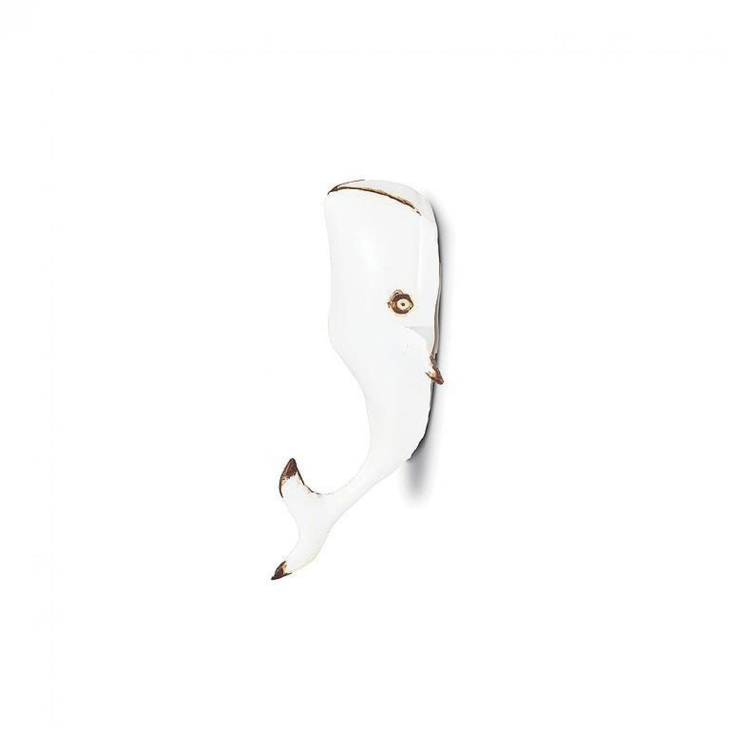 Matte White Whale Decoration