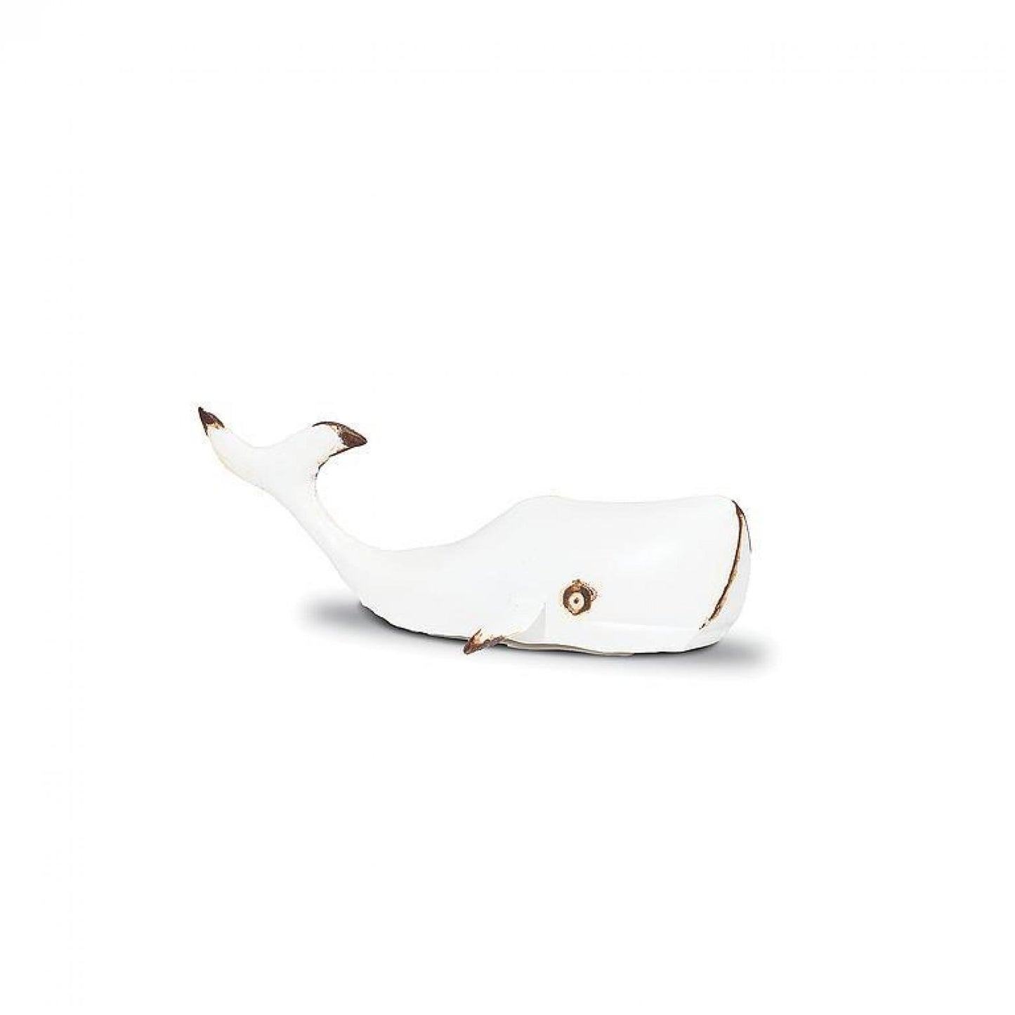 Matte White Whale Decoration