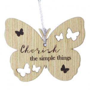 Butterfly Shape With Text - Cherish Ornaments