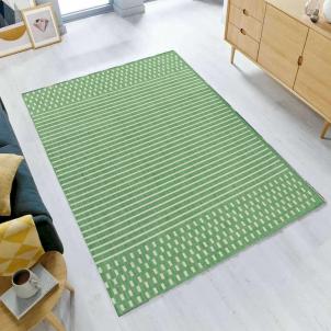 Cabana Indoor Outdoor Green Striped Rug