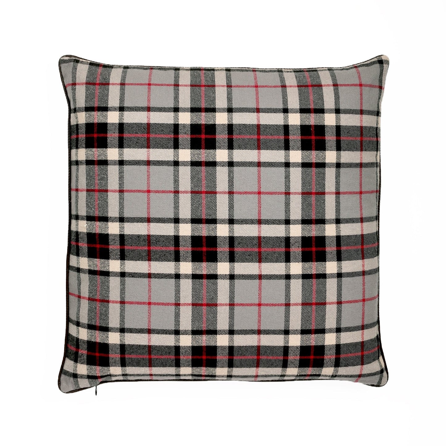 Edinburgh Tartan Plaid With Feather Down Insert Pillow