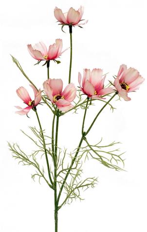 Pink And White Cosmos Spray Artificial Flower