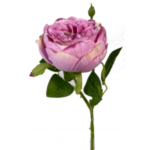 Pink English Garden Rose Artificial Flower