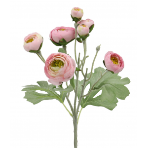 Pink Ranunculus Spray Artificial Flower