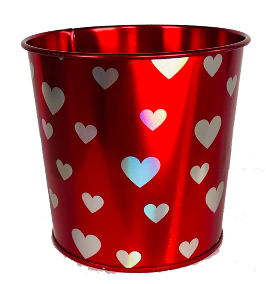 Shimmering Hearts Holographic Planter