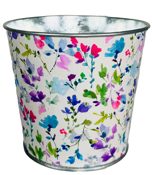 Spring To It Floral Print Planter