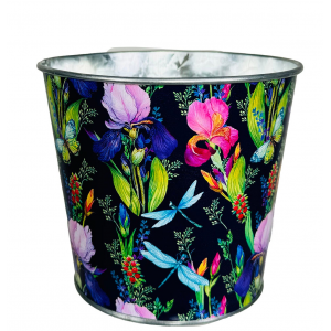 Dear Iris Floral Print Planter
