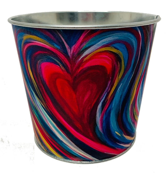 The Colors Of Love Metal Planter