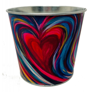 The Colors Of Love Metal Planter