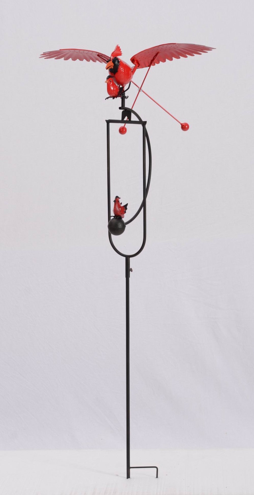 Rocking Cardinals Garden Stake