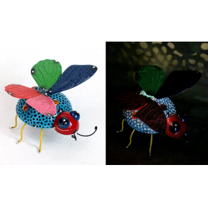 Led Ladybug With Butterfly Wings Figurine