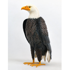 Metal Standing Eagle Statuette