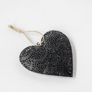 Perforated Metal Heart Hanging Decoration