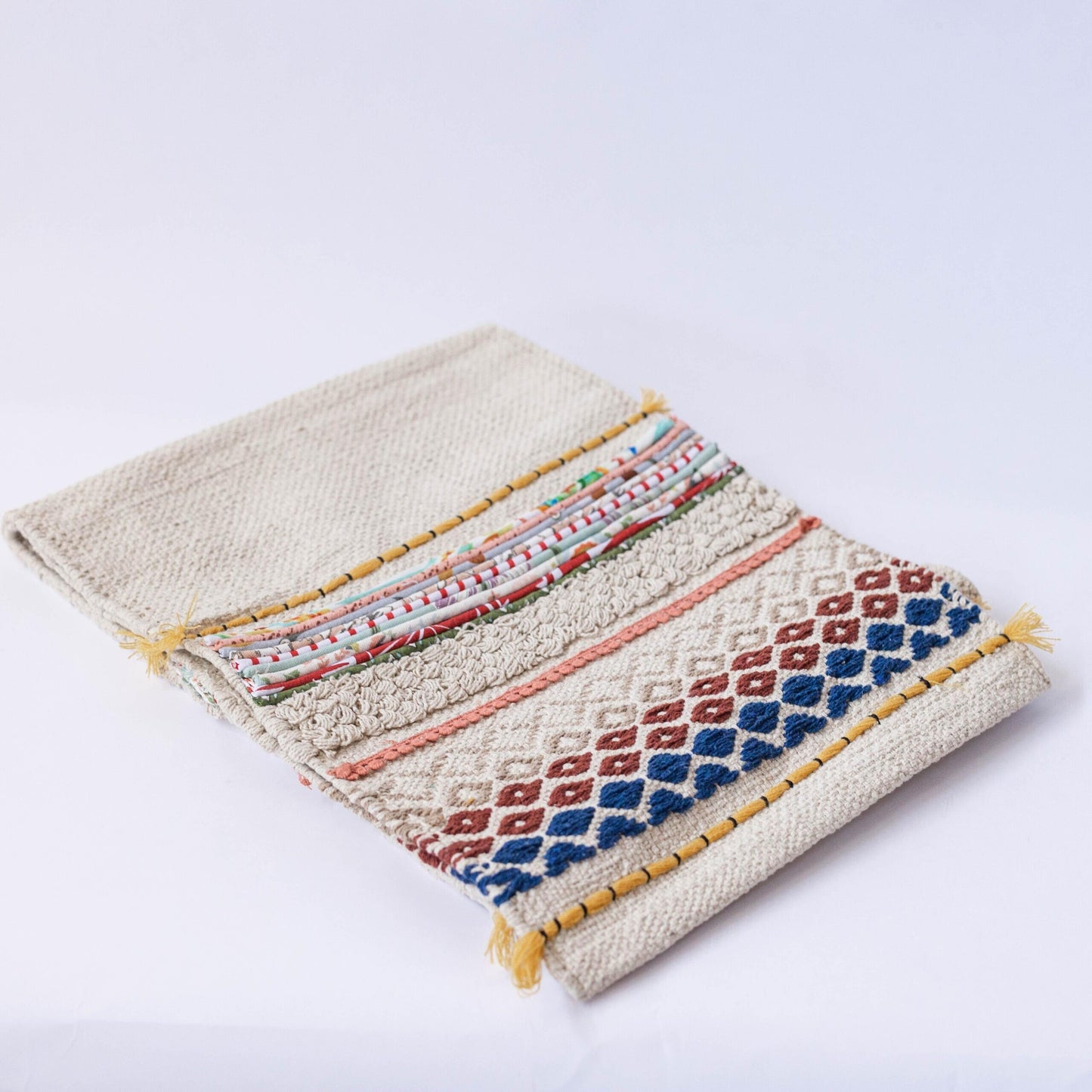 Multi Colored Pattern Textured Table Runner