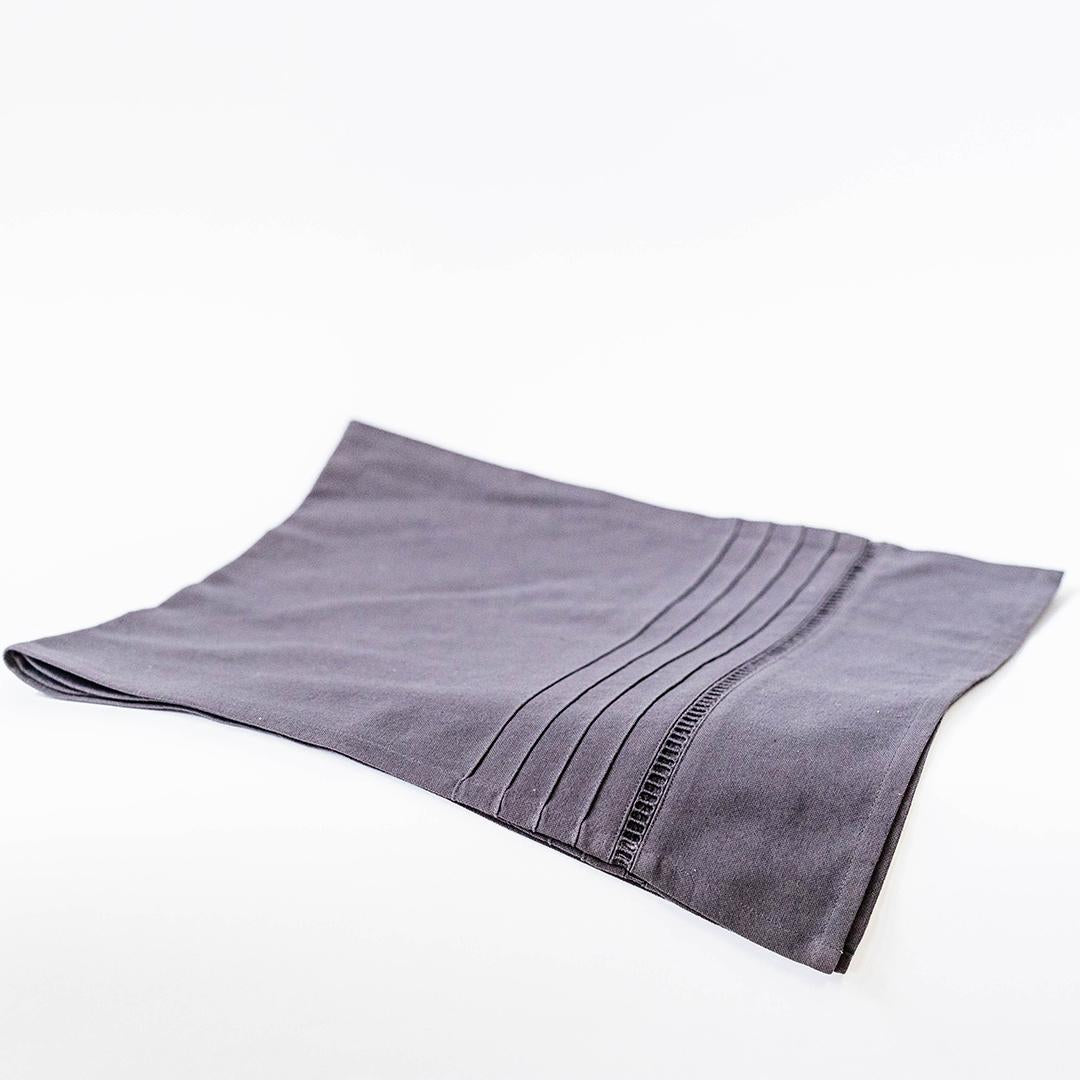 Black Cotton Table Runner