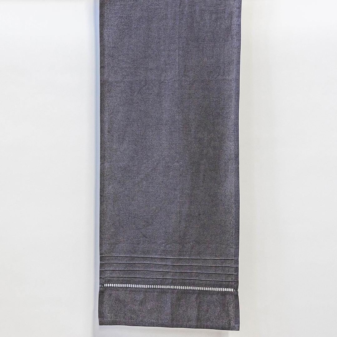 Black Cotton Table Runner
